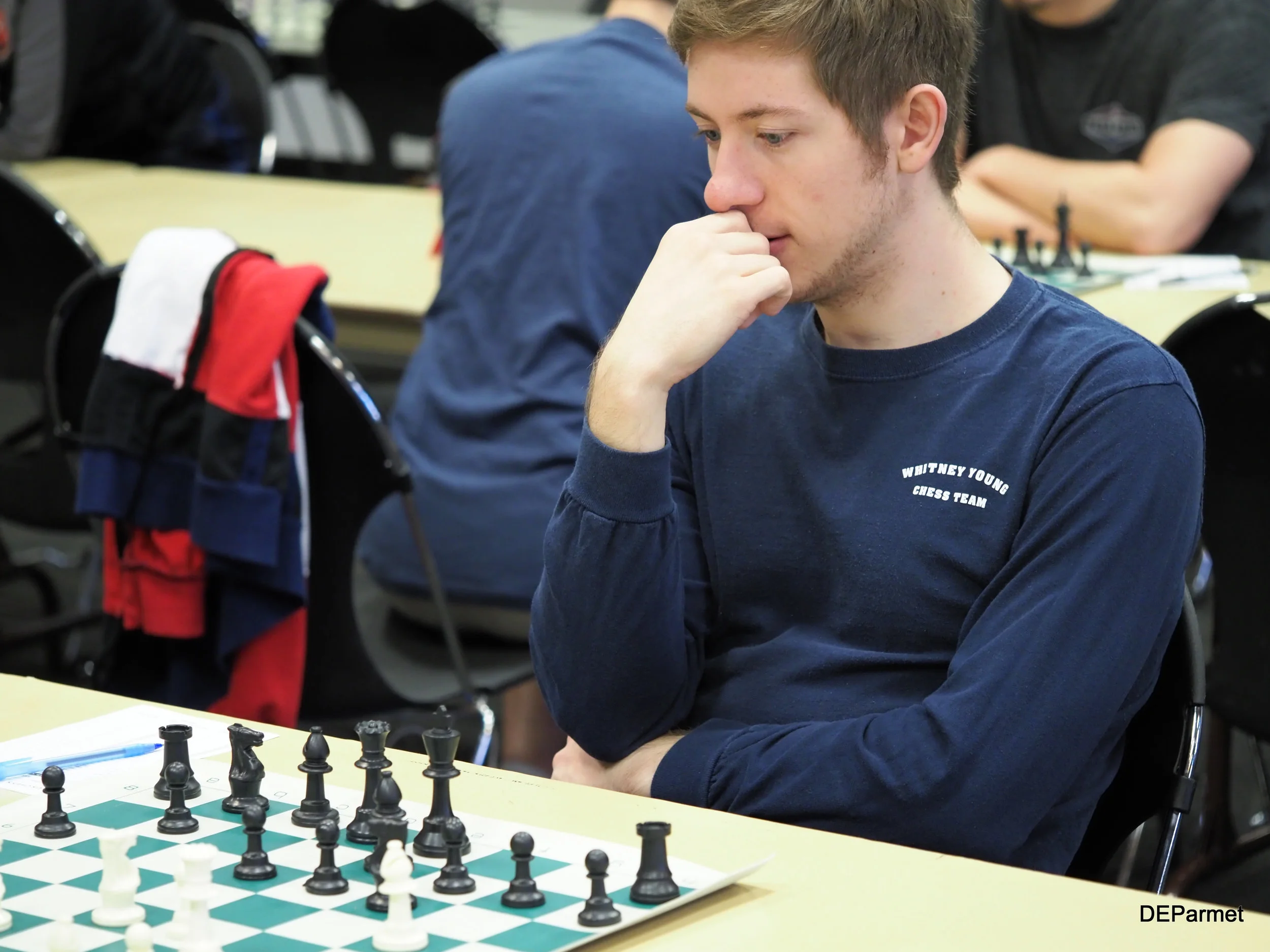 NM Michael Auger was part of the tie for second place.
