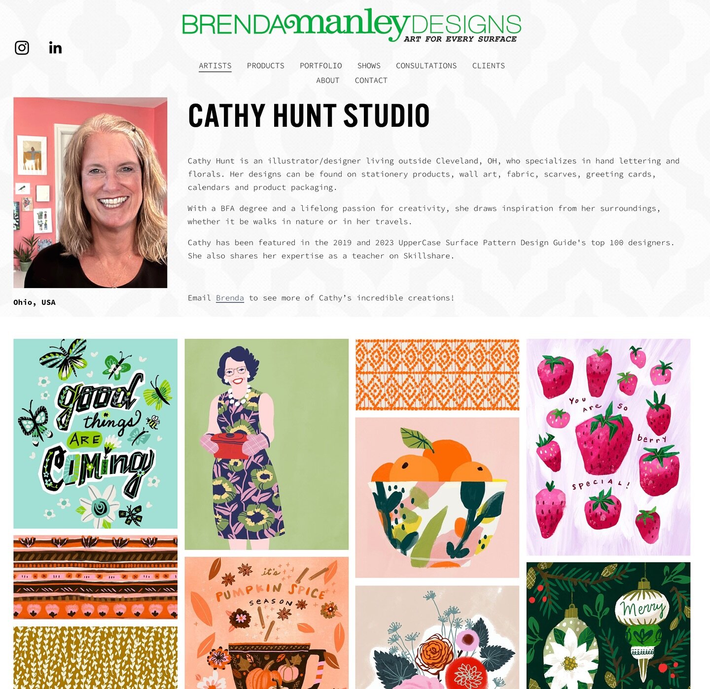 I am excited to announce that I will be represented by @brenda_manley_designs ! Looking forward to working together Brenda!
-
#brendamanleydesigns #cathyhunt #surfacedesign #surfacepatterndesign #greetingcards #greetingcarddesign #lettering #handlett