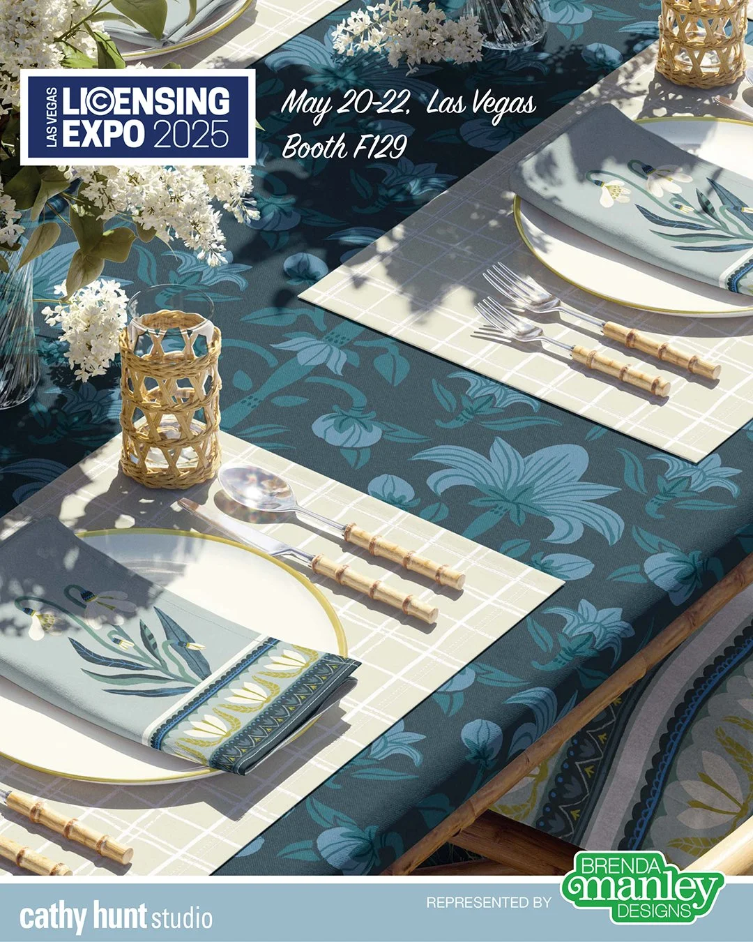 My agent @brenda_manley_designs is exhibiting at @licensingexpo in Las Vegas May 20-22, Booth F129. Be sure to book your appointment to see my art and much more. To schedule, email Brenda@brendamanleydesigns.com. #licensingexpo #licensingexpo2025 #ca
