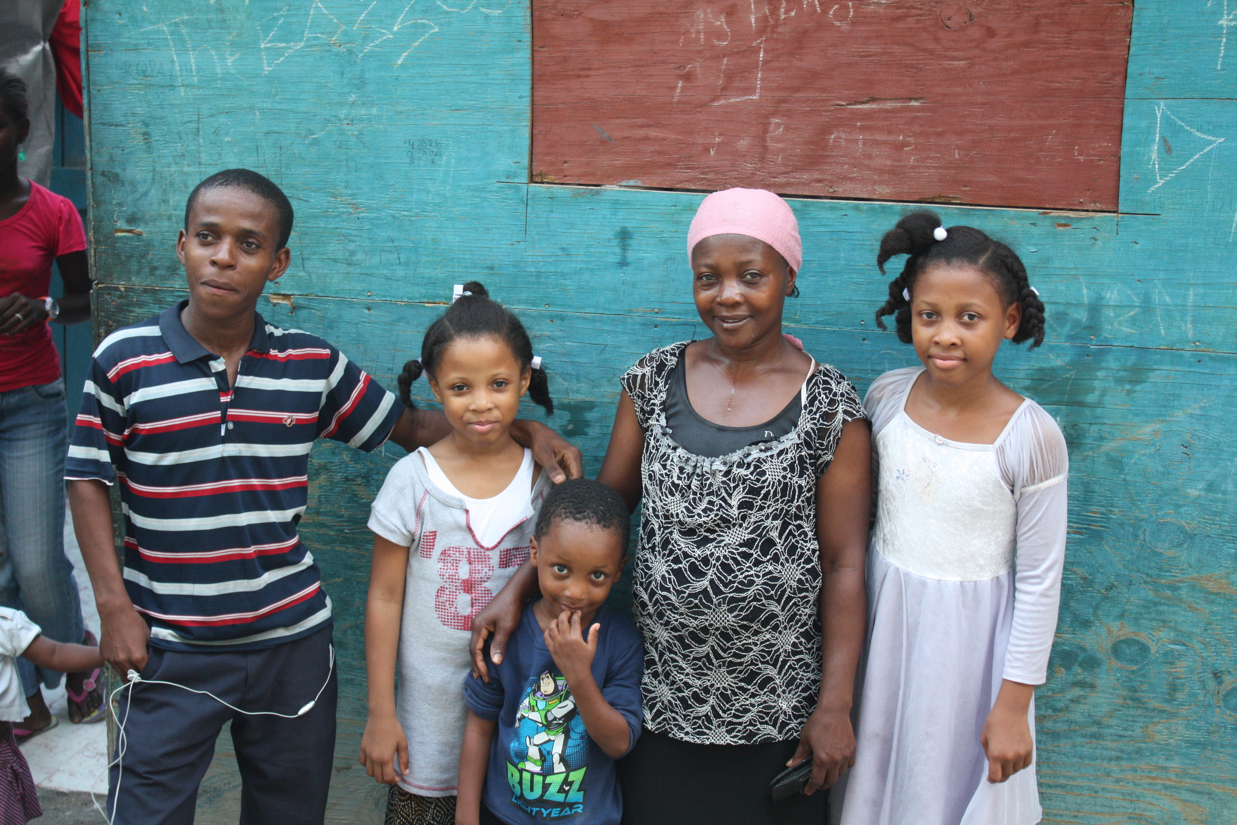 One of the many families that will benefit from the new center