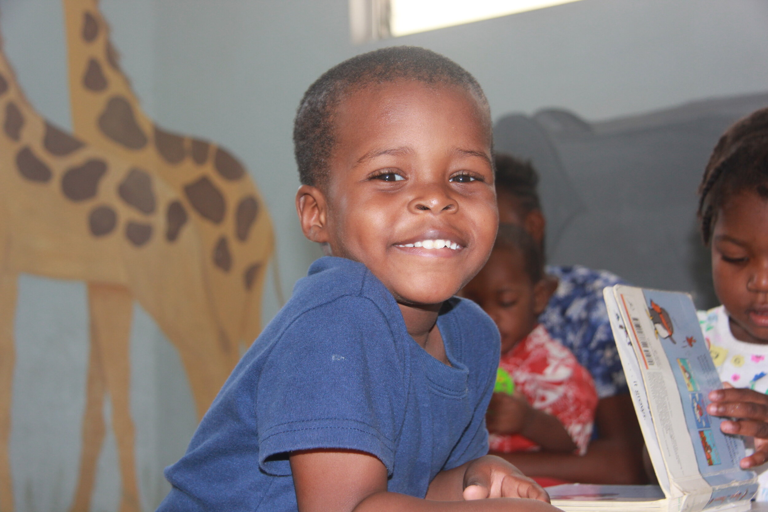  Nick enjoying some library time 