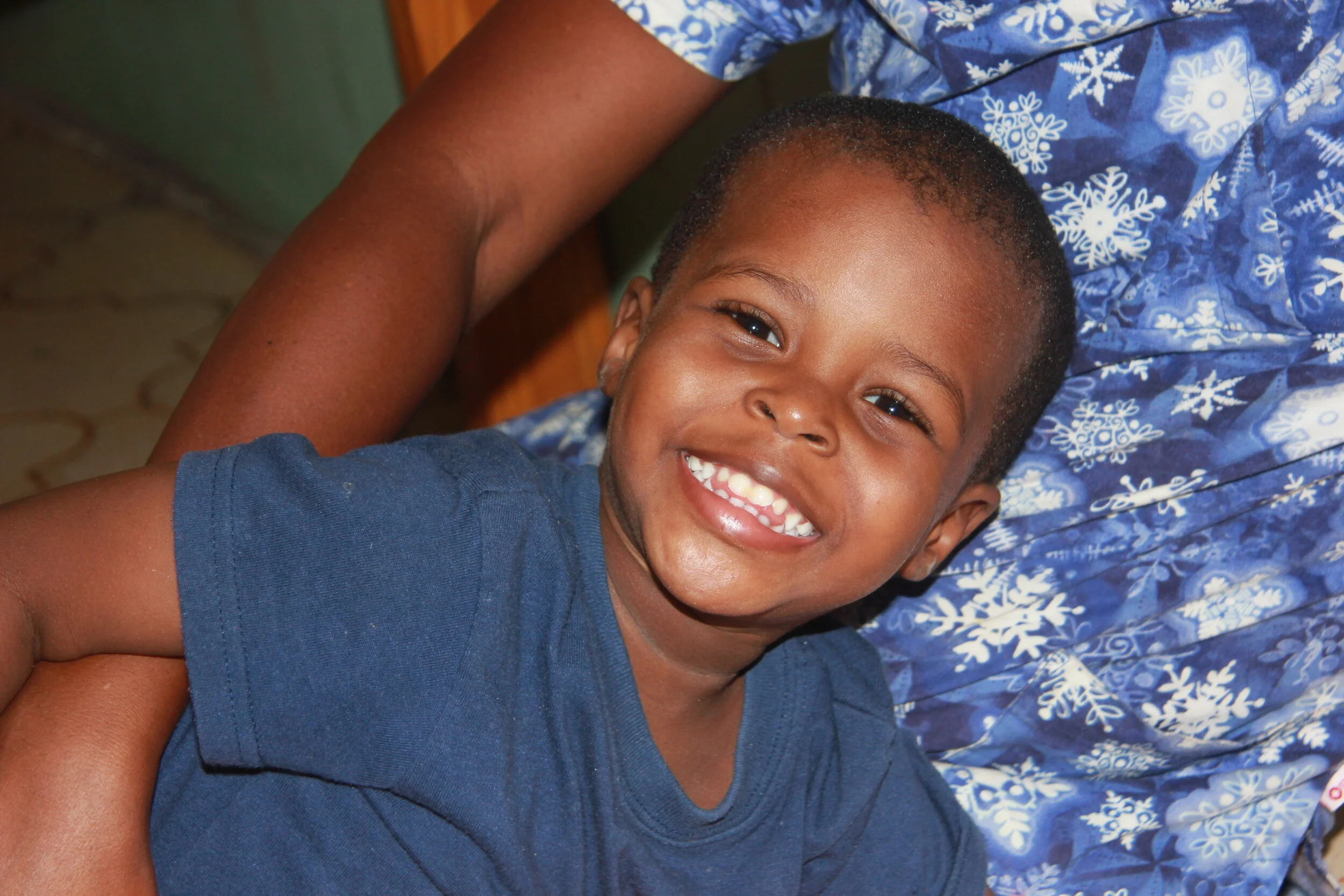  Nick playing with his nanny 