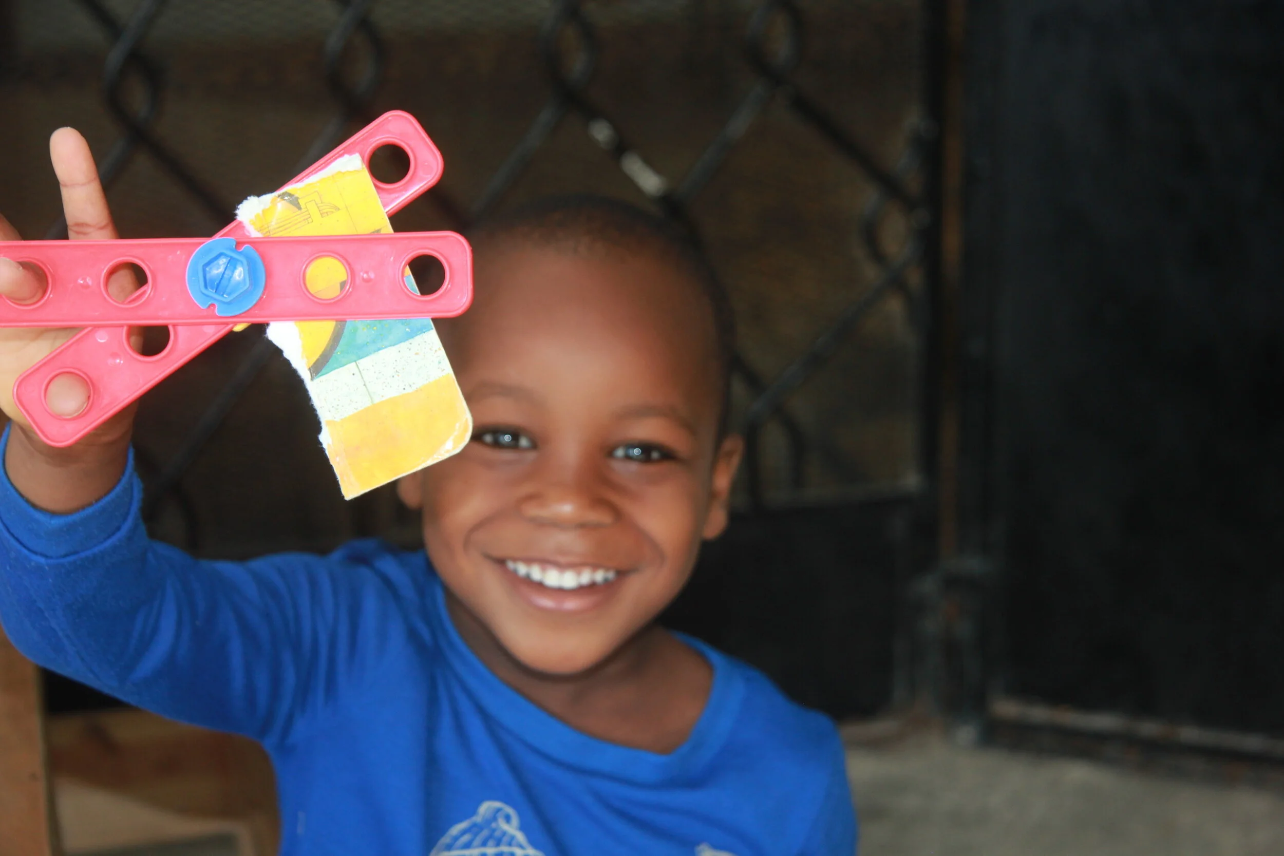  Steeve showing off his creation 