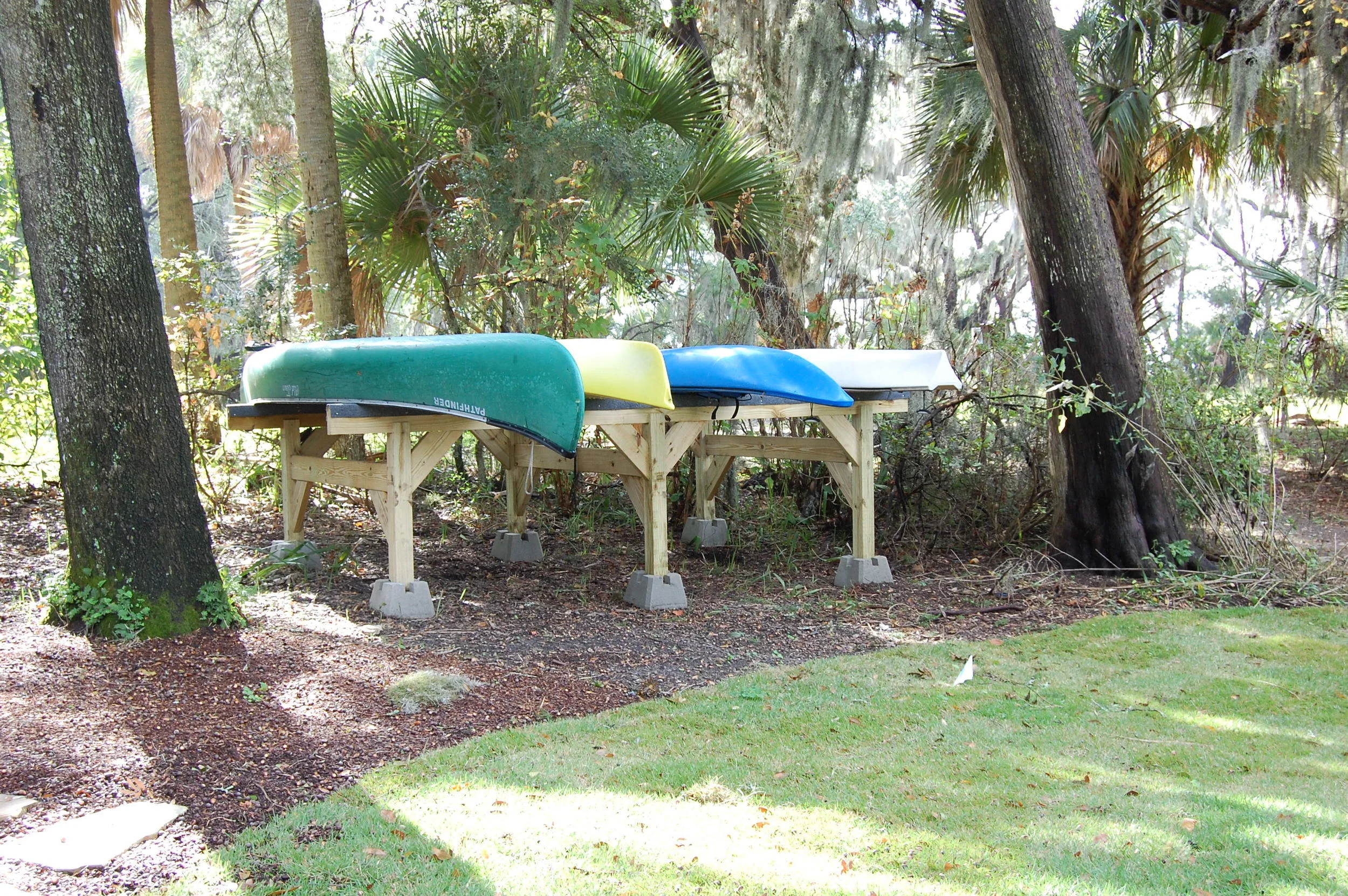 Custom canoe and kayak rack