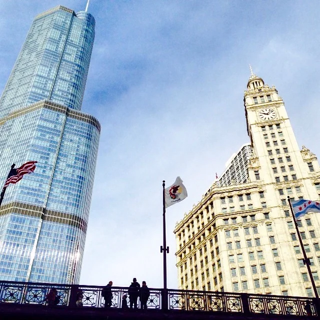 We took the architecture tour on a boat through the Chicago River and got to learn all about the buildings!