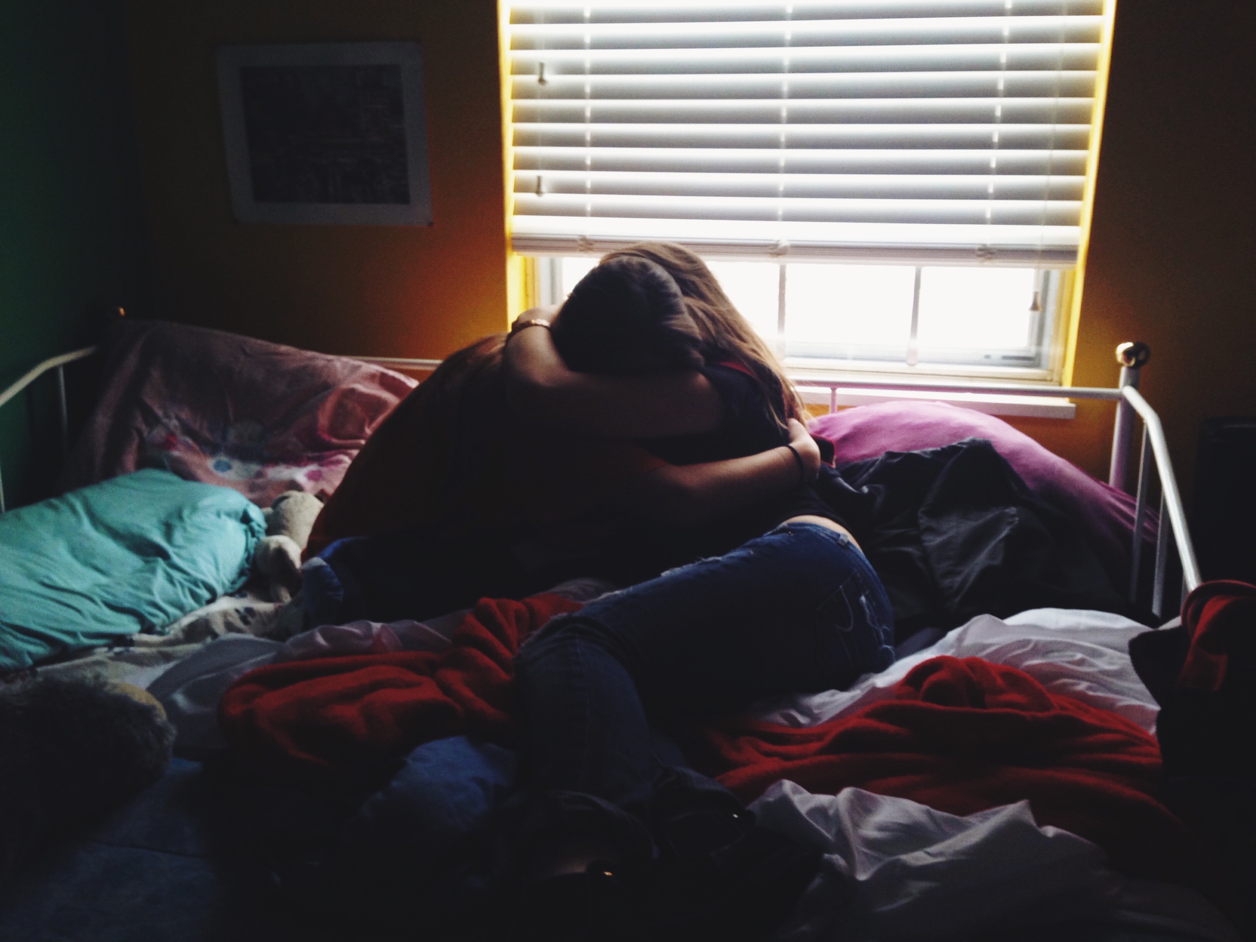 I surprised Cara! It was so hard to keep a secret from her, but I woke her up and she was so confused and happy!