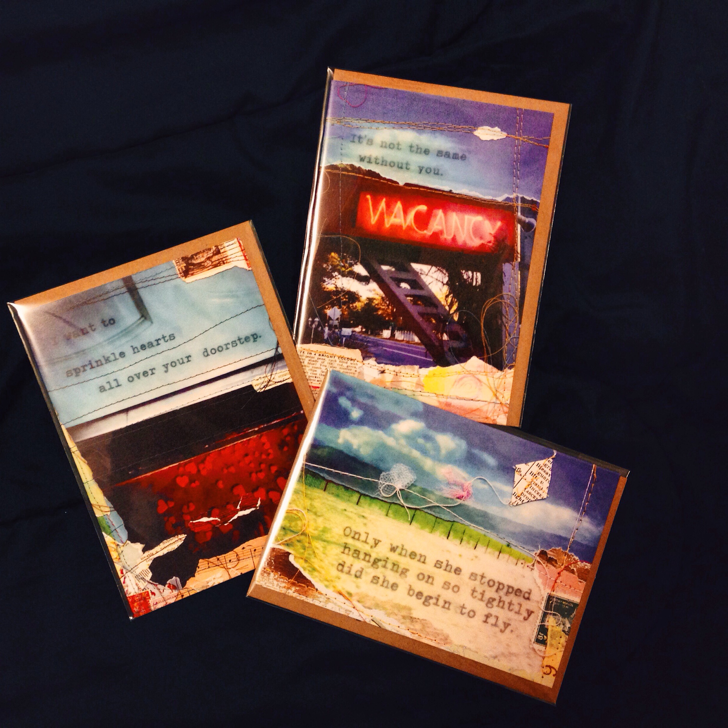 I love collecting cute cards like these. I found them in a cute shop on Pearl