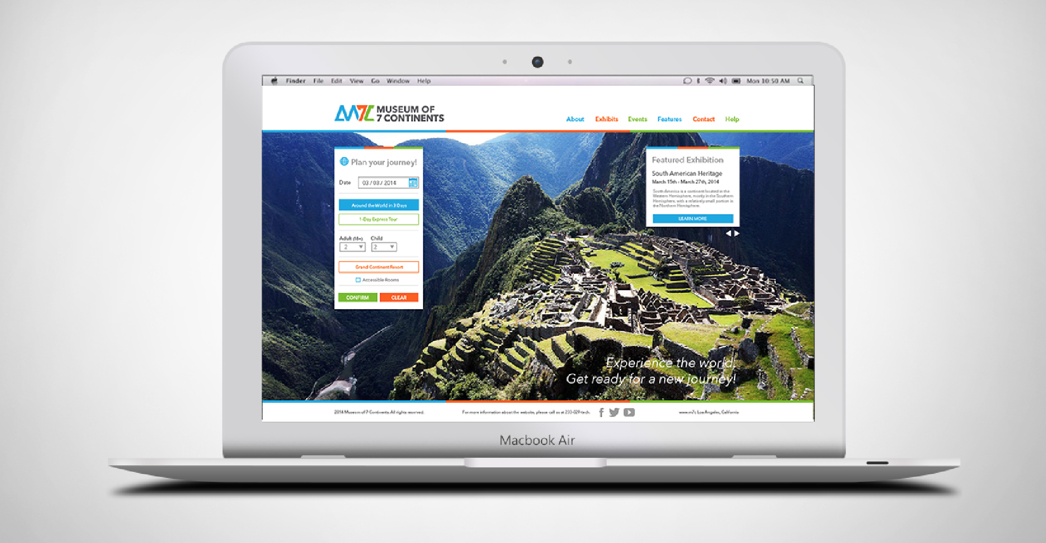 Website design concept for M7C