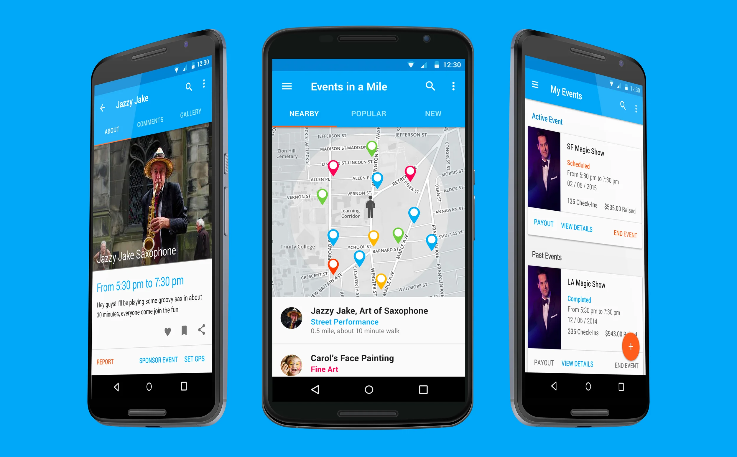 Find every interesting thing happening around you within a mile