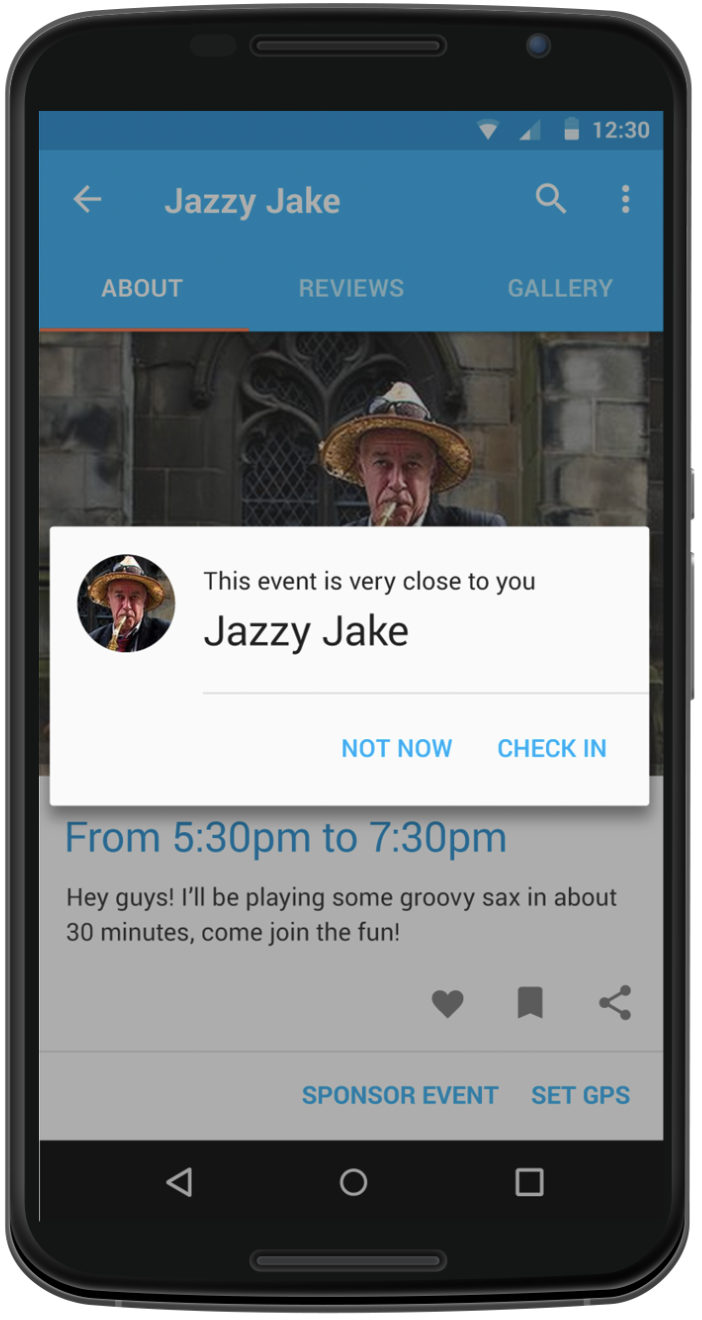 GPS allows quick check-in
