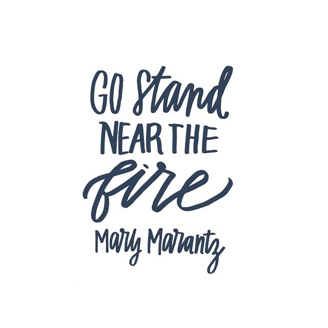 Mary Marantz is always, always cheering on others. I adore this quote by her!
