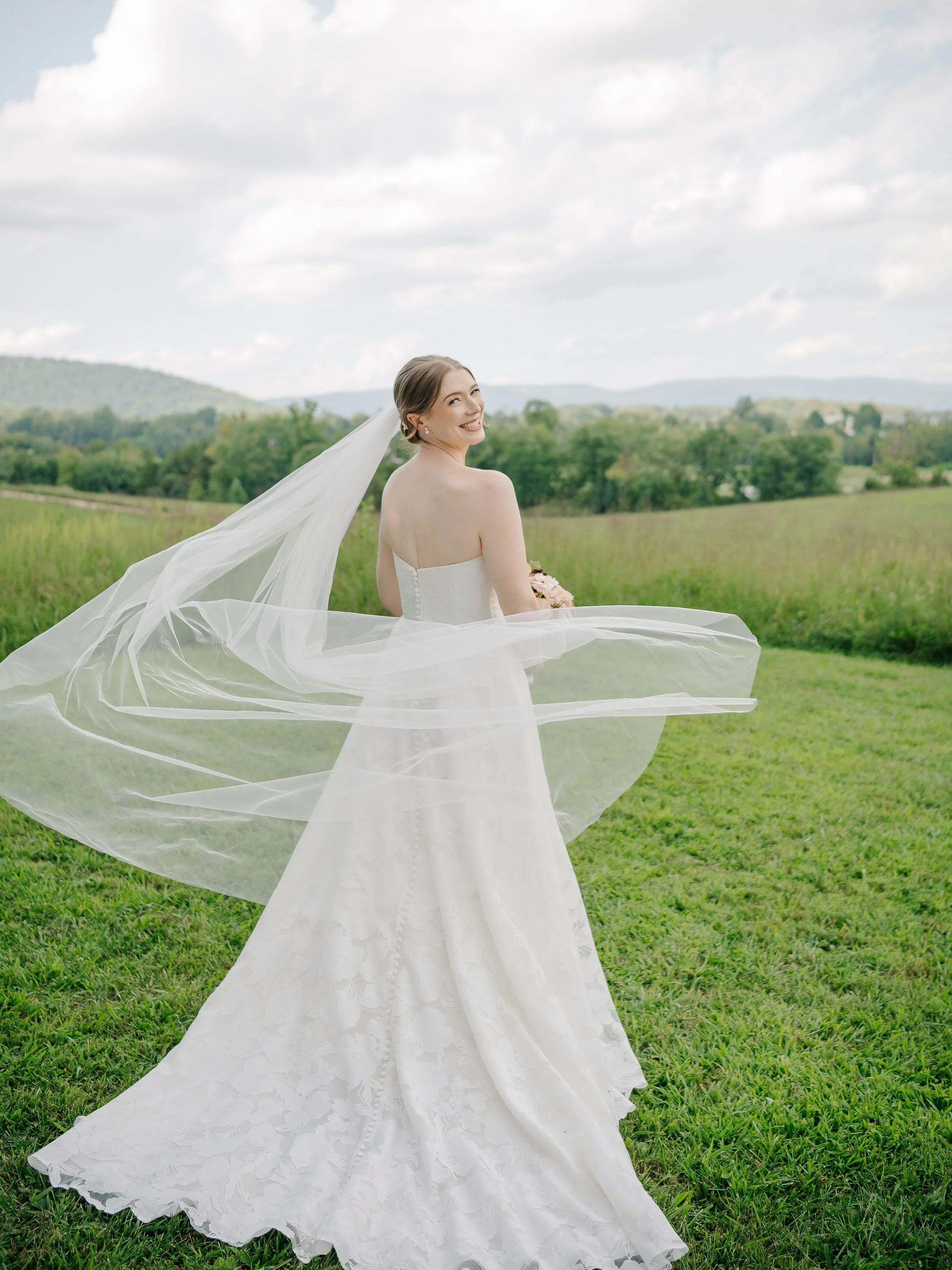 Sundays wedding with M&amp;D was an intimate soiree with their closest family &amp; friends in a beautiful little air bnb in Afton. @indigohousevirginia served the best background for their sweet little garden party and their folklore inspired weddin