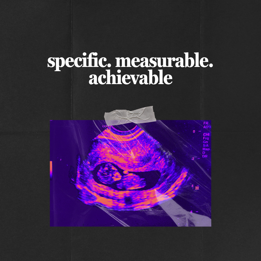 Specific. Measurable. Achievable.