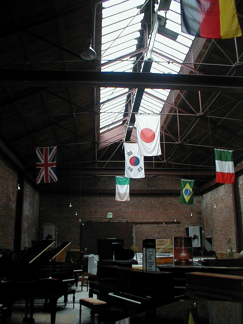 One of the bath portions of the building, now home to a grand piano store.
