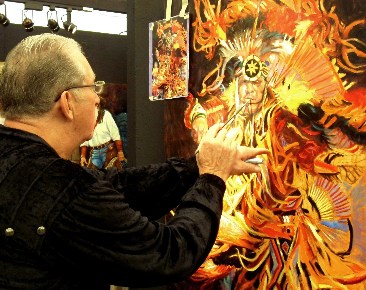 Oil Painting with Guadalupe