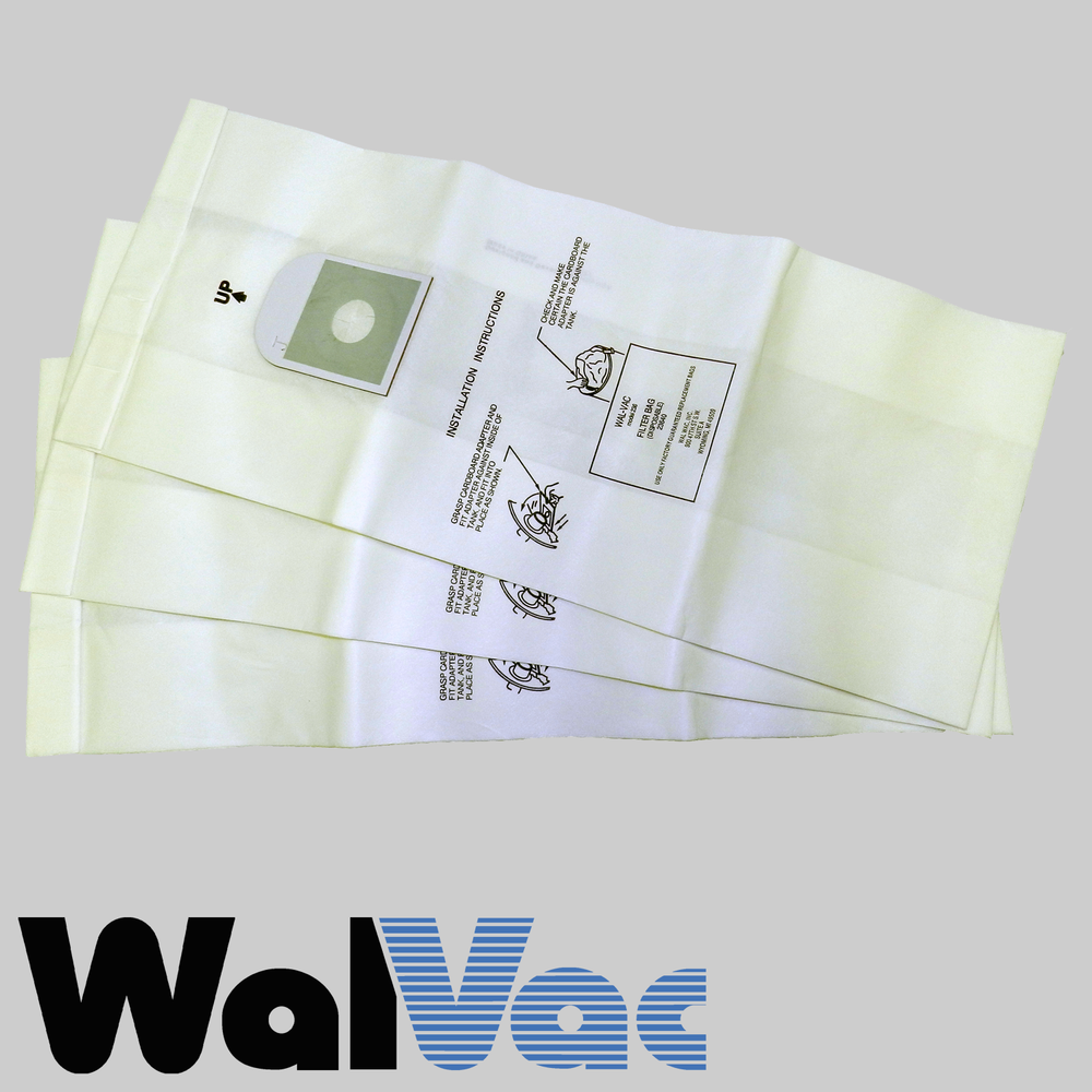 Vacuum Bags (3 pk) (23640) for all Walvac and Black and Decker Units. —  WalVac IncWalVac & VacuMaid Central Vacuum Systems