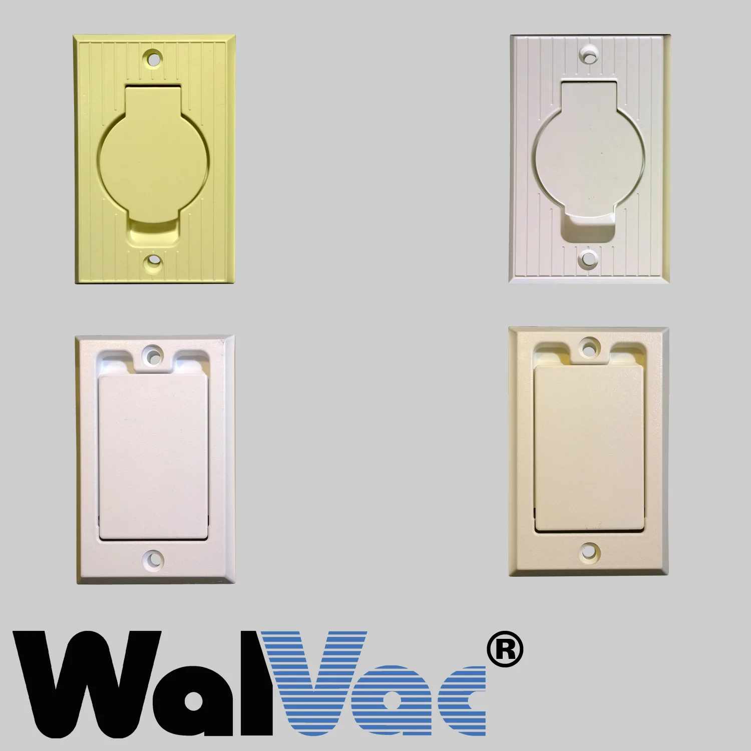 Decora Brand Inlet Cover White (4402WH) or Almond (4402AL). — WalVac