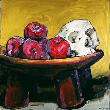 Skull with Plums
