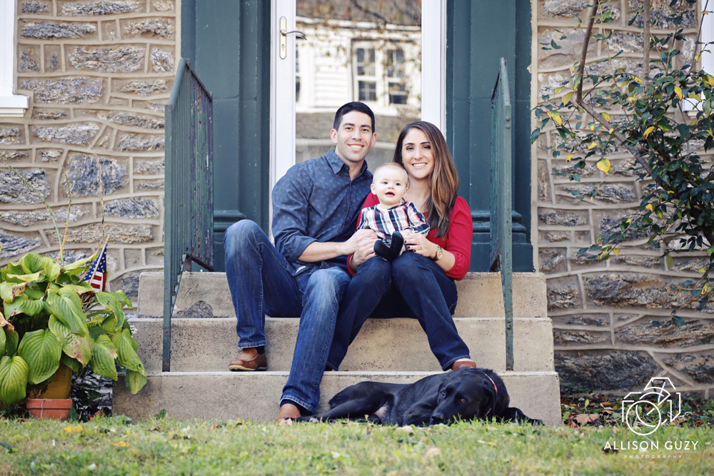 The Family photo wasn't complete without the puppy!