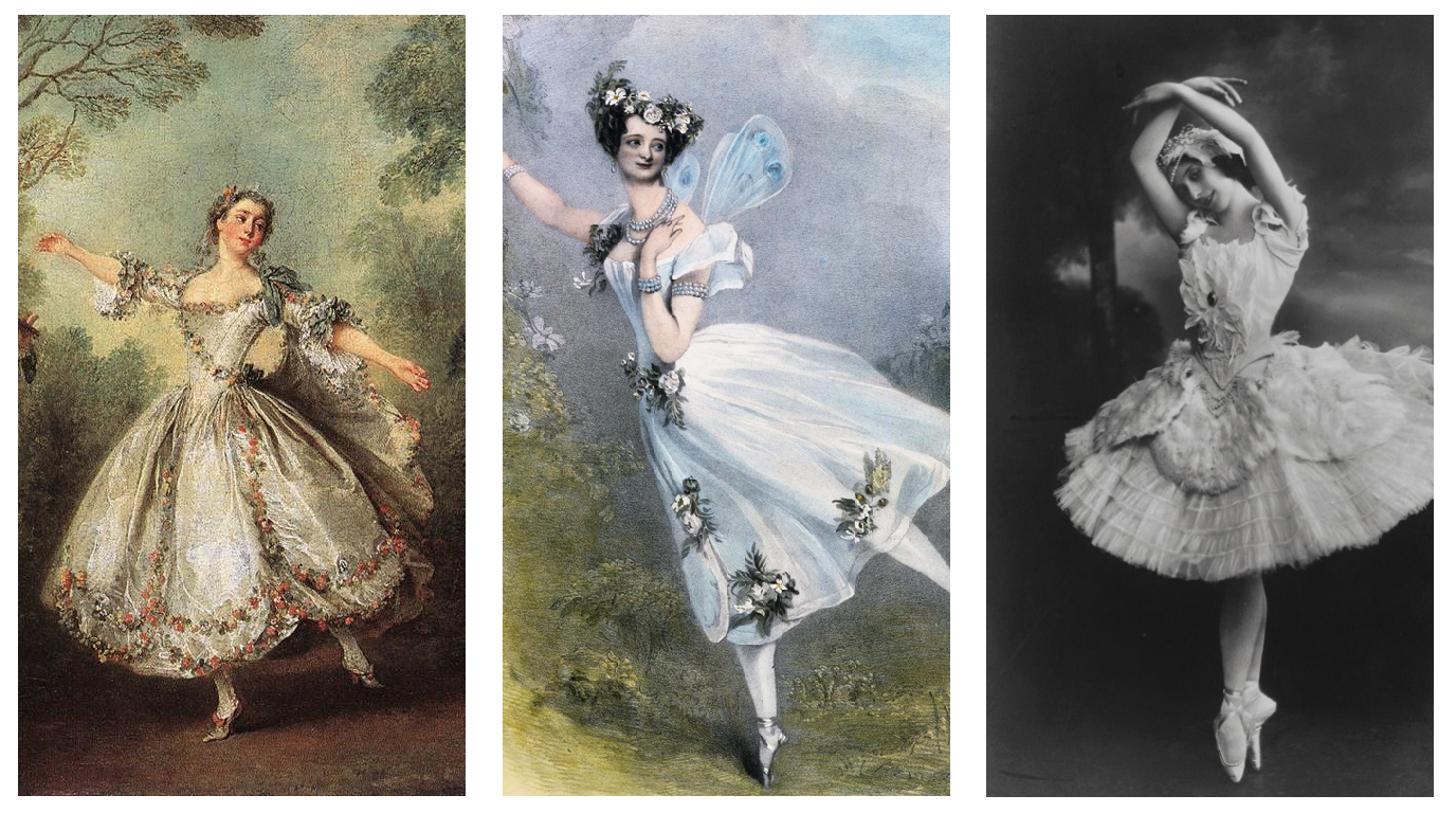 IMAGE: MARIE DE CUPUIS DE CARMARGO, MARIE TAGLIONI, ANNA PAVLOVA
