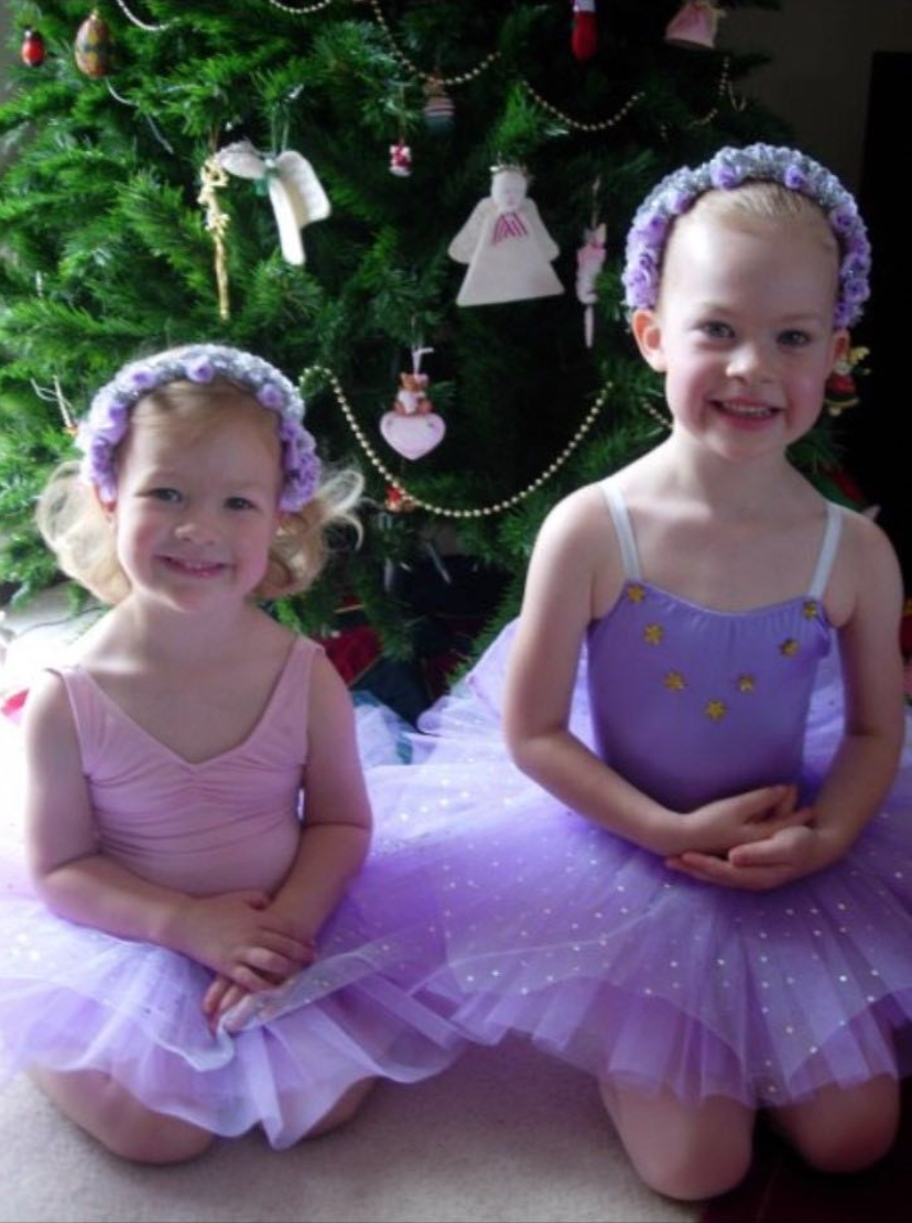 pictured; Fleur (l) with her younger sister.
