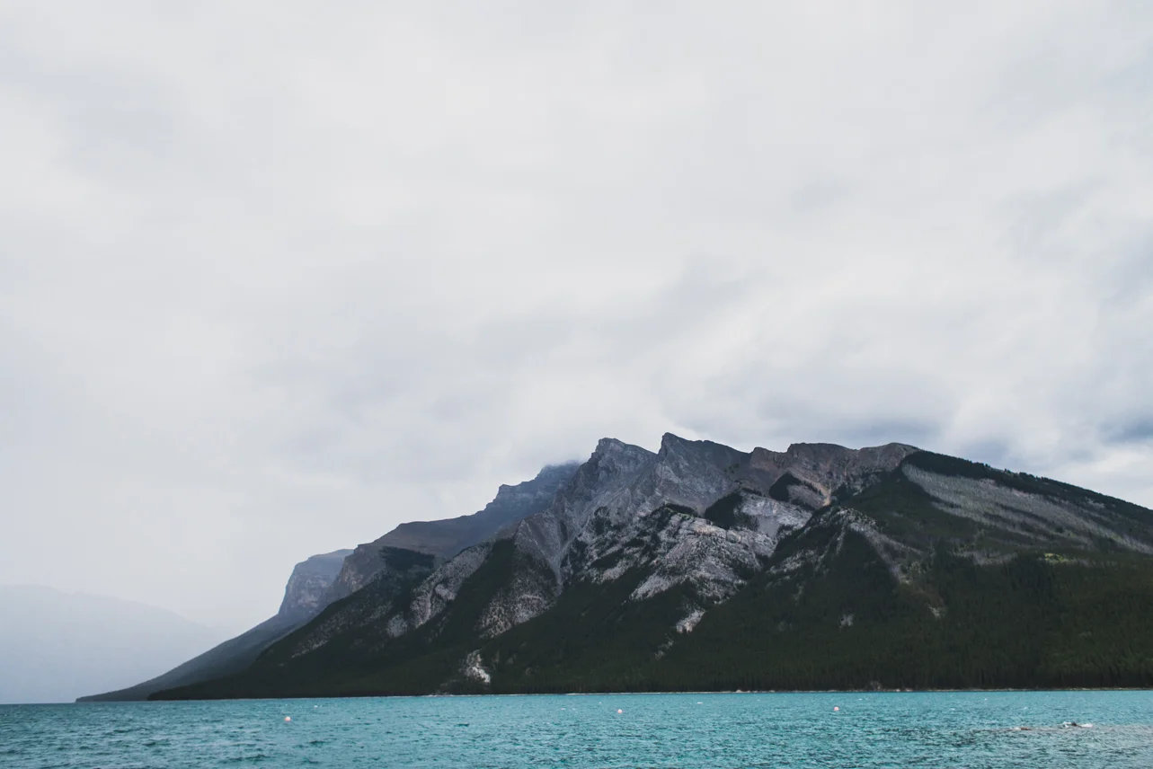 Lake Minnewanka in a storm