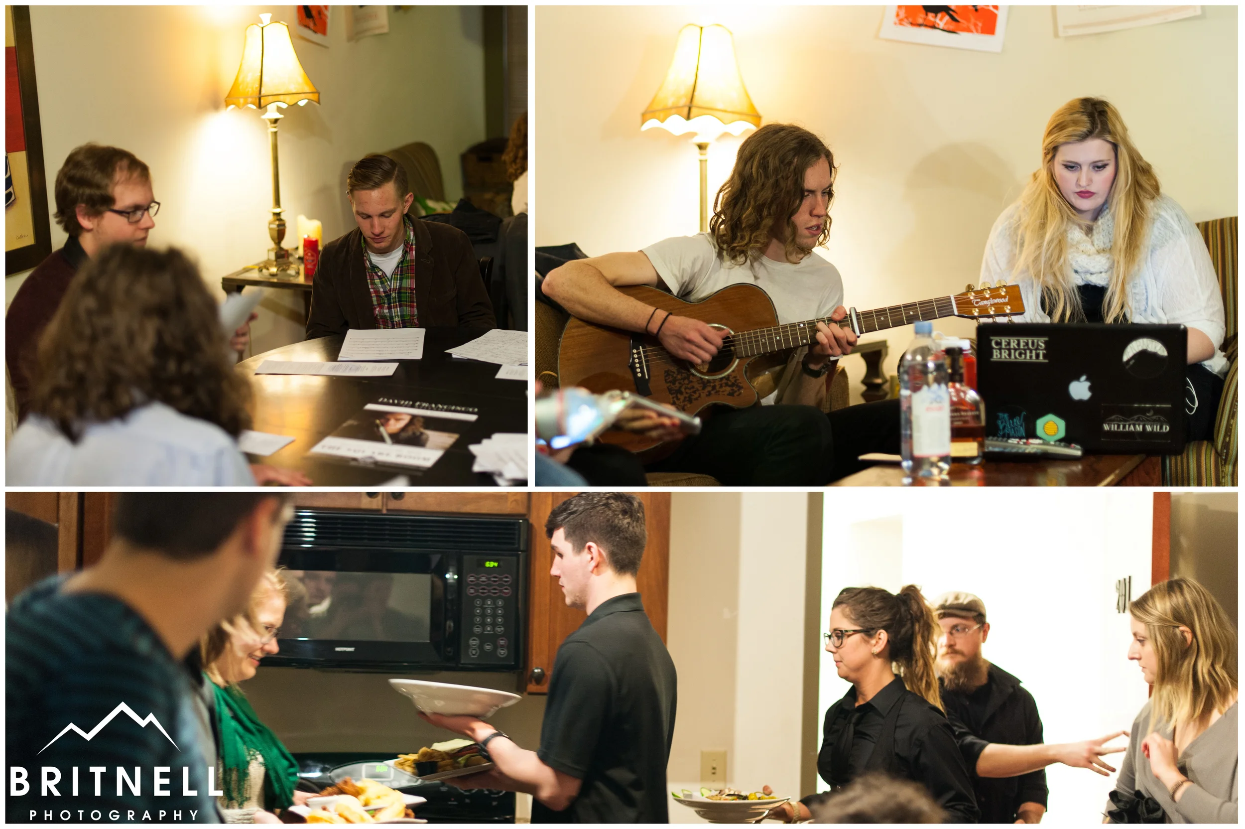 After sound check there was still much to be discussed in the Green Room, and delicious food.