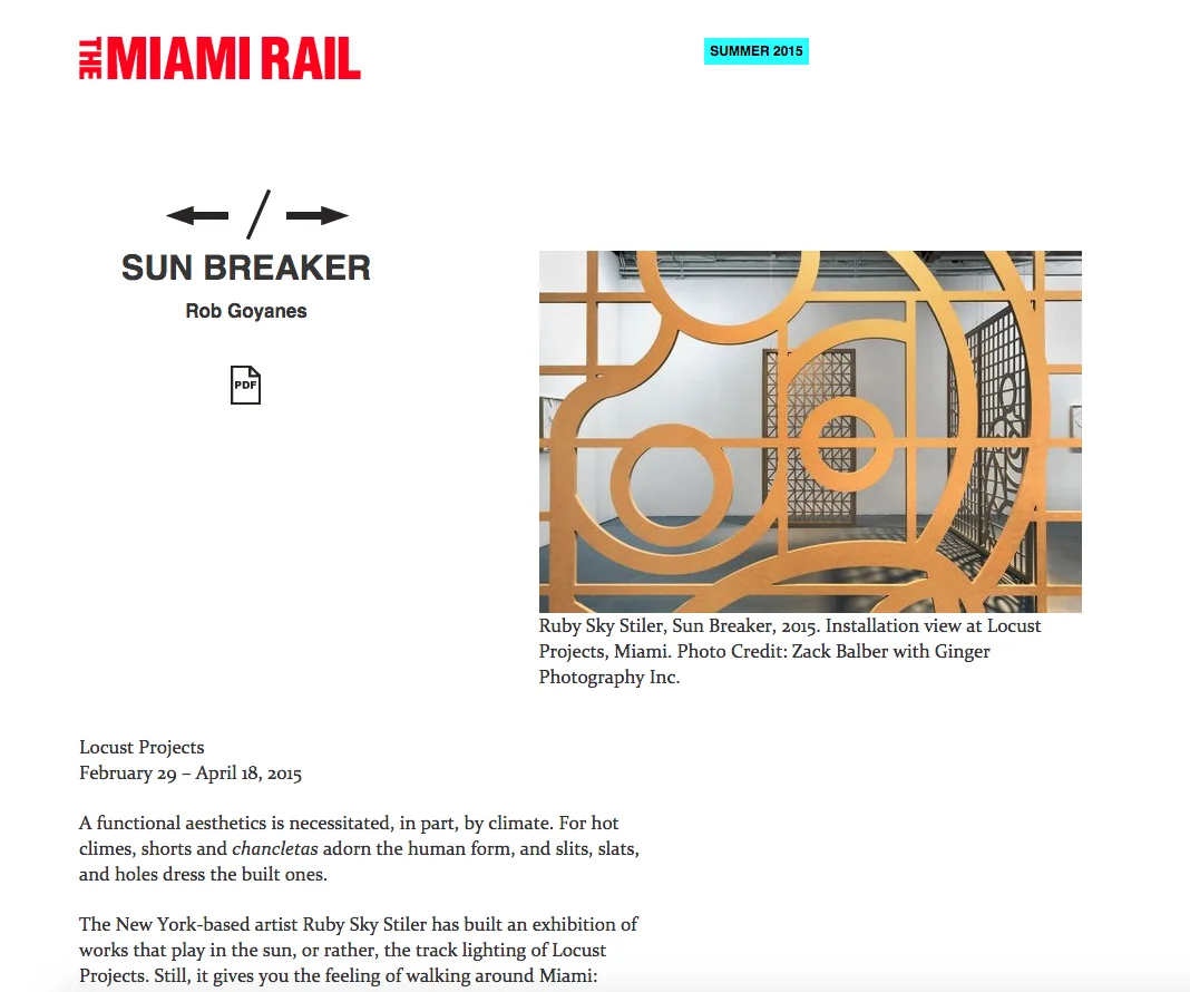THE MIAMI RAIL