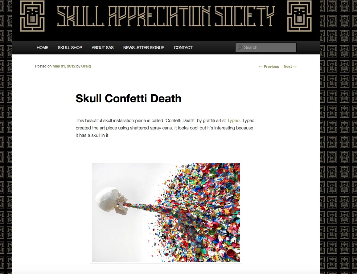 SKULL APPRECIATION SOCIETY