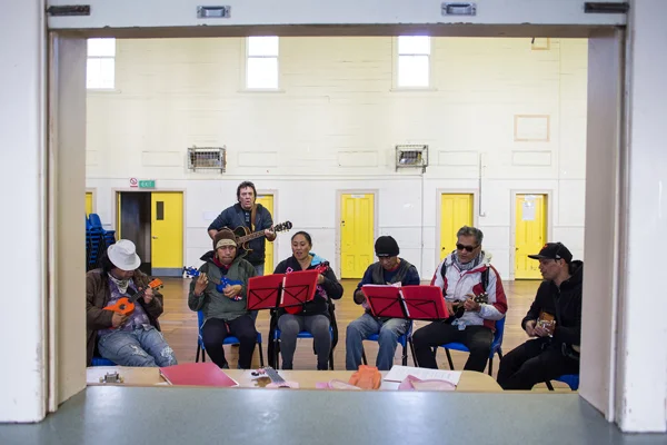 The orchestra rehearse a number