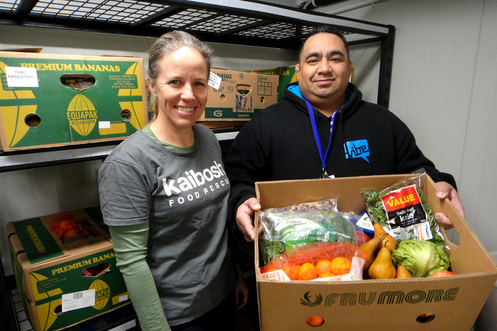 Lance and Jen at the Kaibosh Lower Hutt branch.