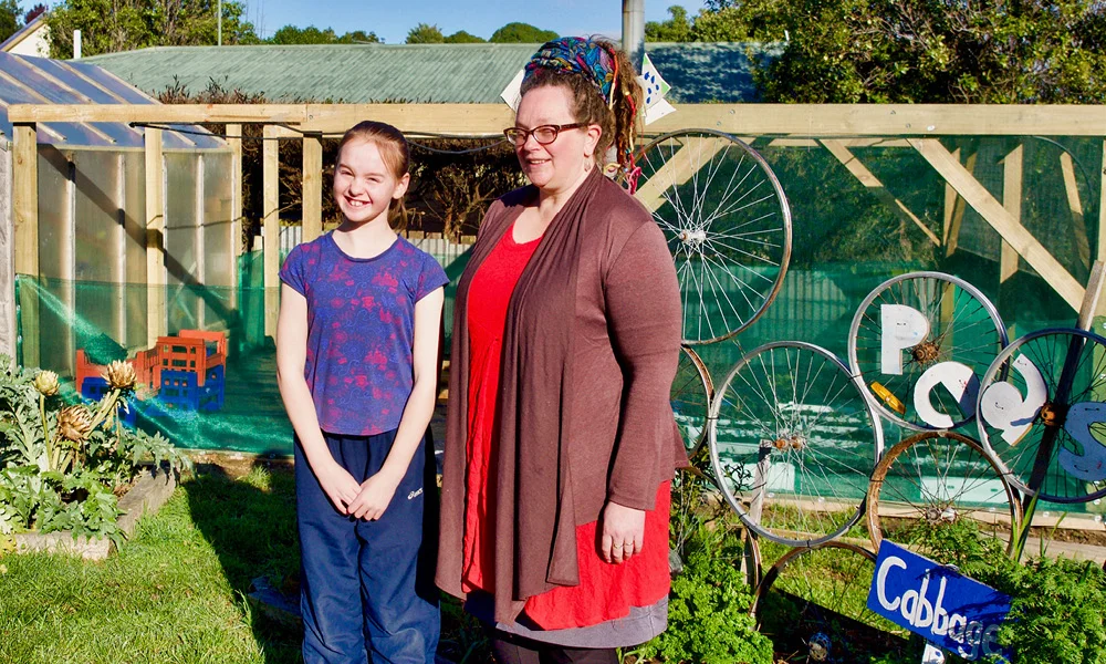 Abby and Diamond Harbour School Kitchen Supervisor Maria