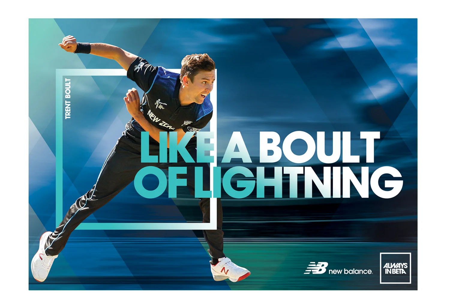 NEW BALANCE CRICKET  This campaign was developed to align New Balance Cricket with New Balance's global positioning "Always in Beta'. Tasks involved art direction, design and some copywriting. 