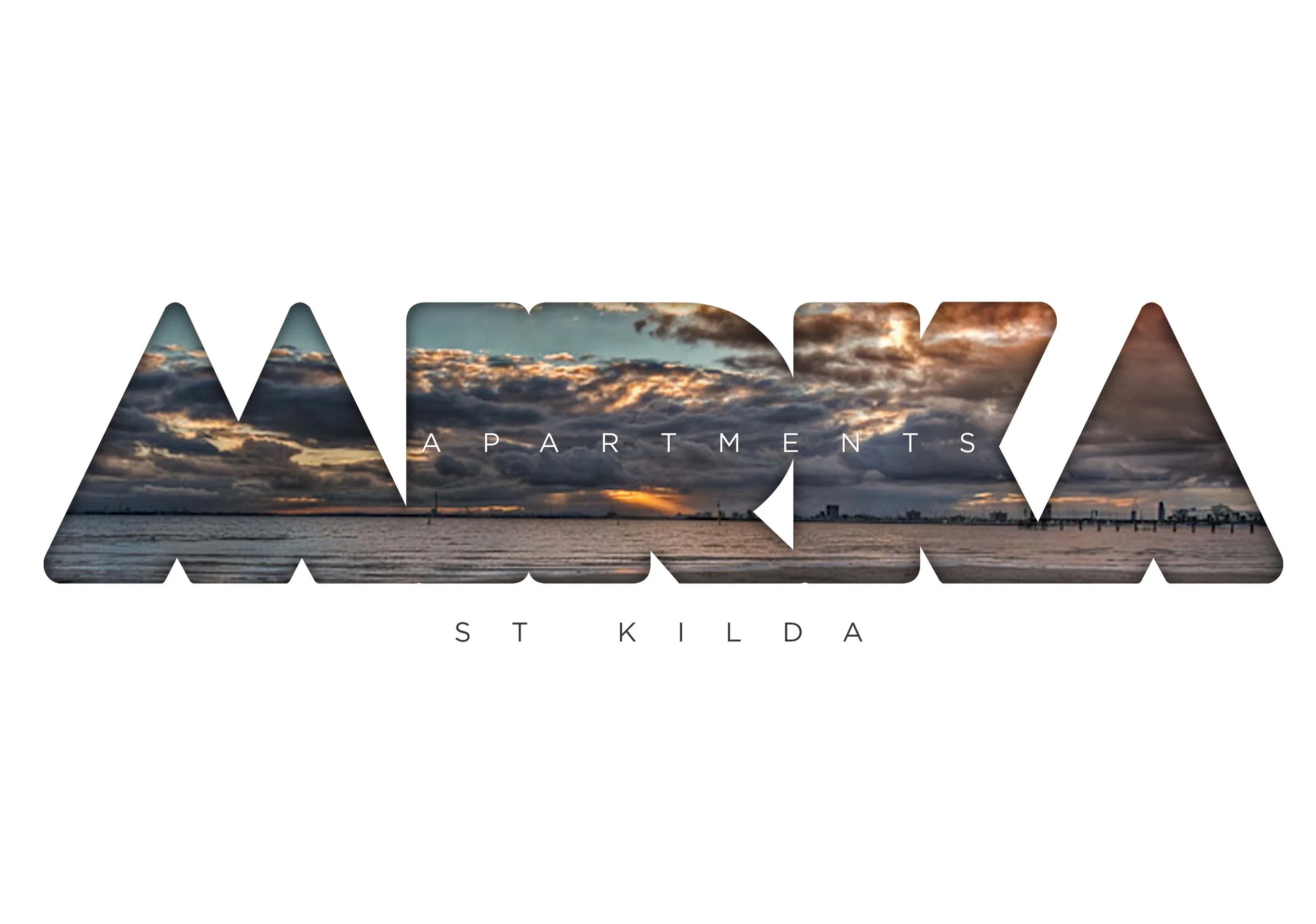  Mira Apartments was a residential apartment development is the seaside suburb of St Kilda. The branding was developed to reflect the the best features of the area by using images of the area within the logo design to marry the development with the s