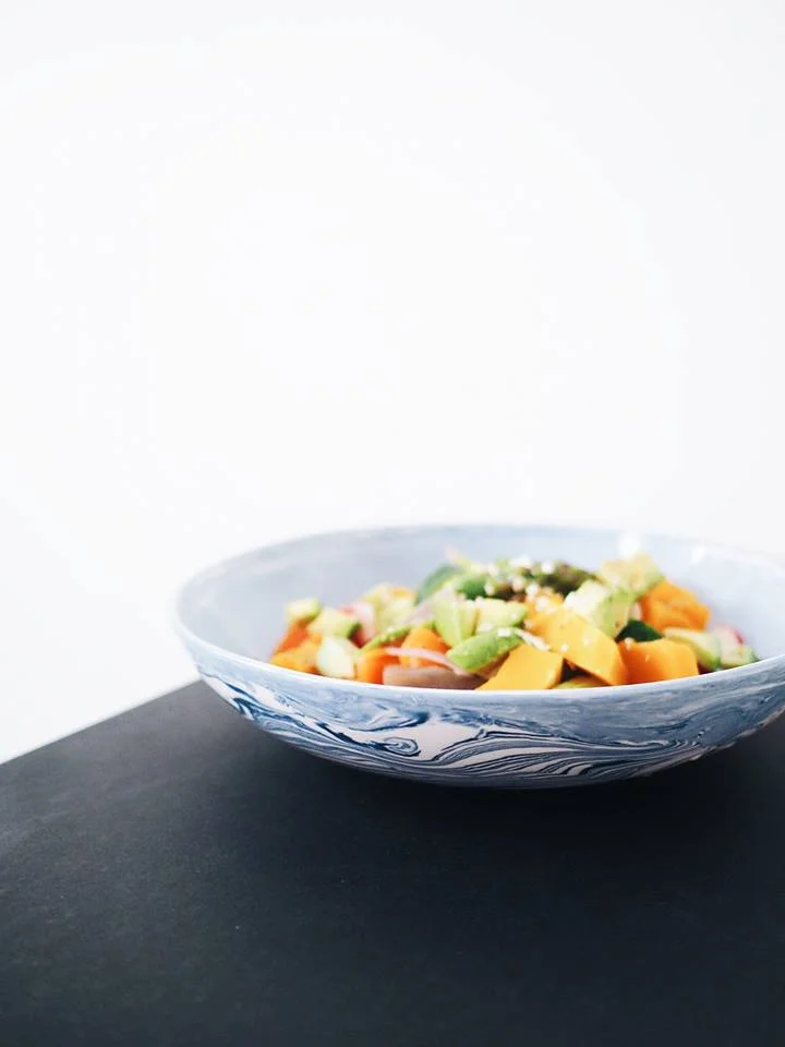Plant-based diet. Pumpkin Salad I've made at home.