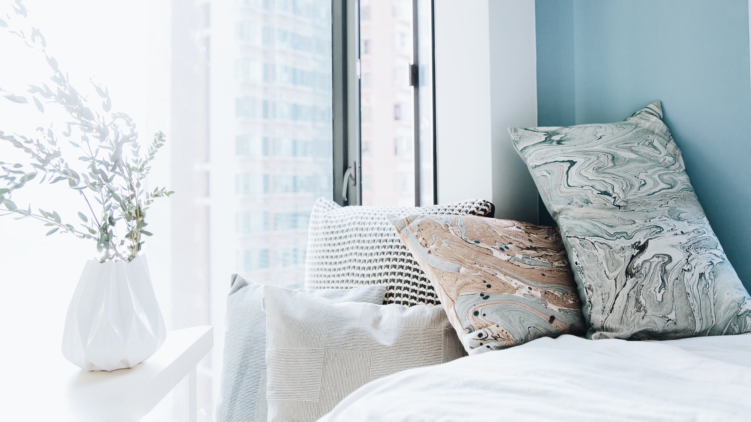 Vases, Cushions from Indigo Living 