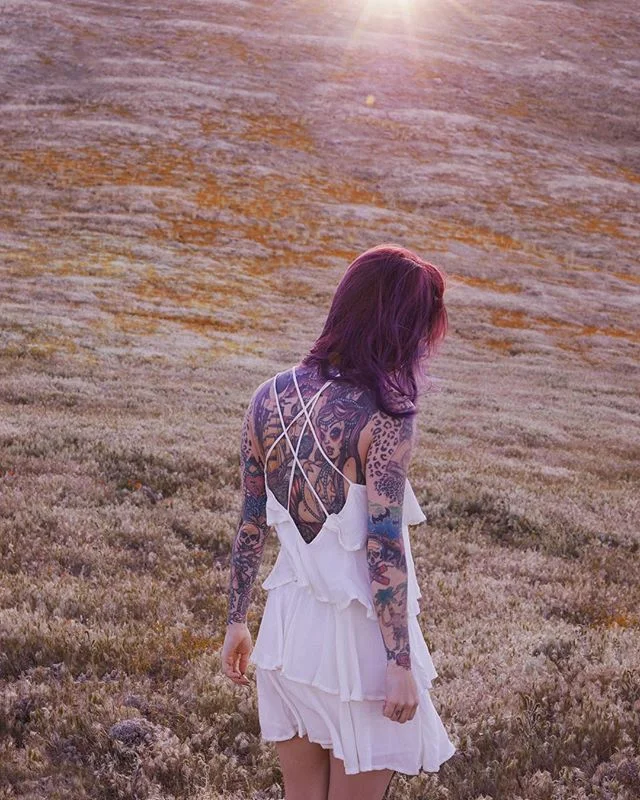 If you want just a little more summer,  like the time @thecherrydollface and I tried to frolic  in the poppies.  Sorry it&rsquo;s gone.