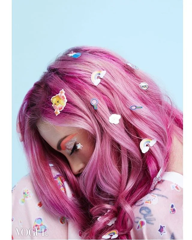 All about that rainbow life.  We all should be free to give into our inner rainbow. Fun fact, my hair has been every color of the rainbow and multi colors except green.  Oldie favorite, with a great team.  See tags for credit.