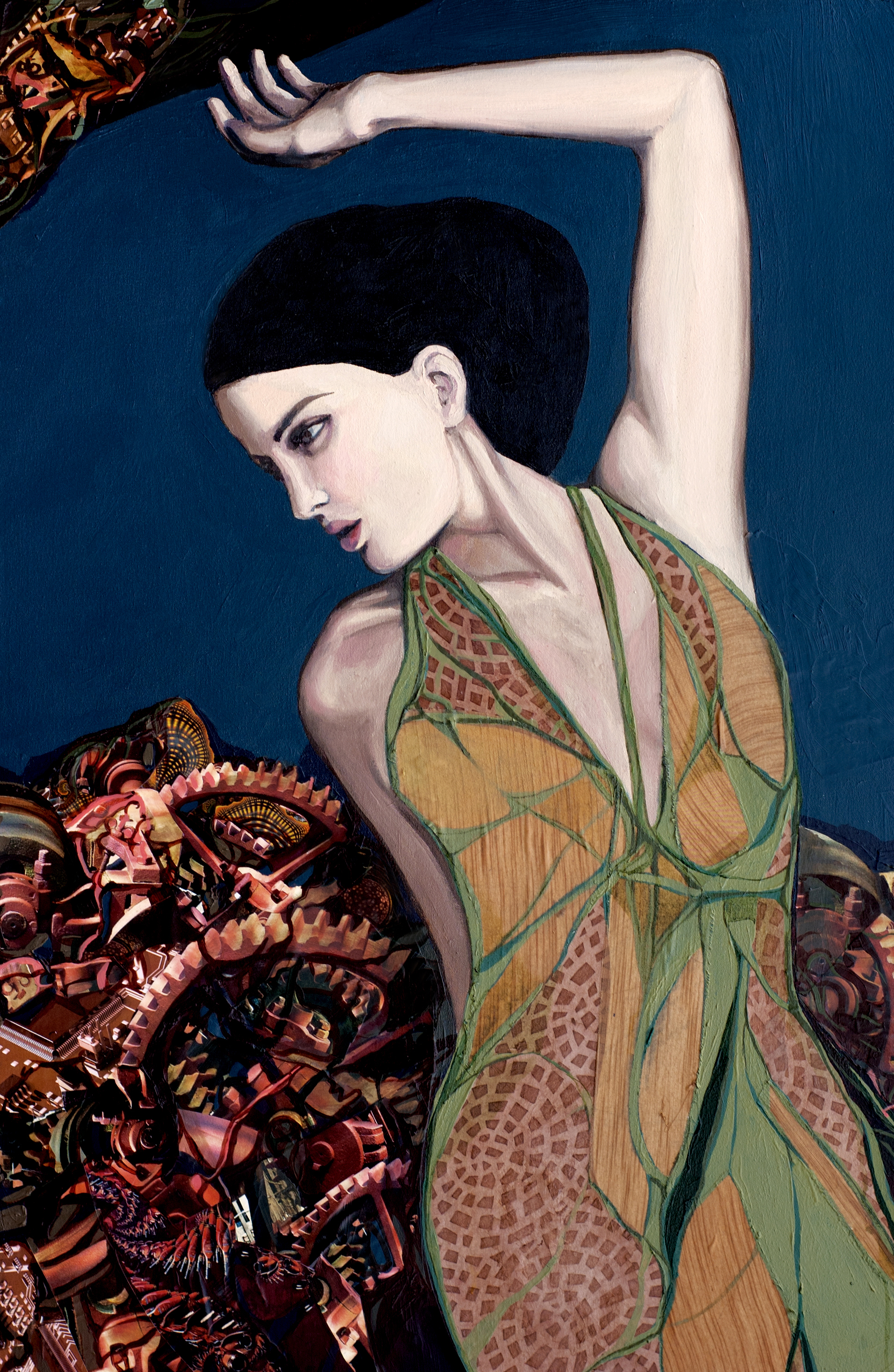 Centrifusion (detail) Oil and Mixed Media on Canvas 72" x 66", 2012