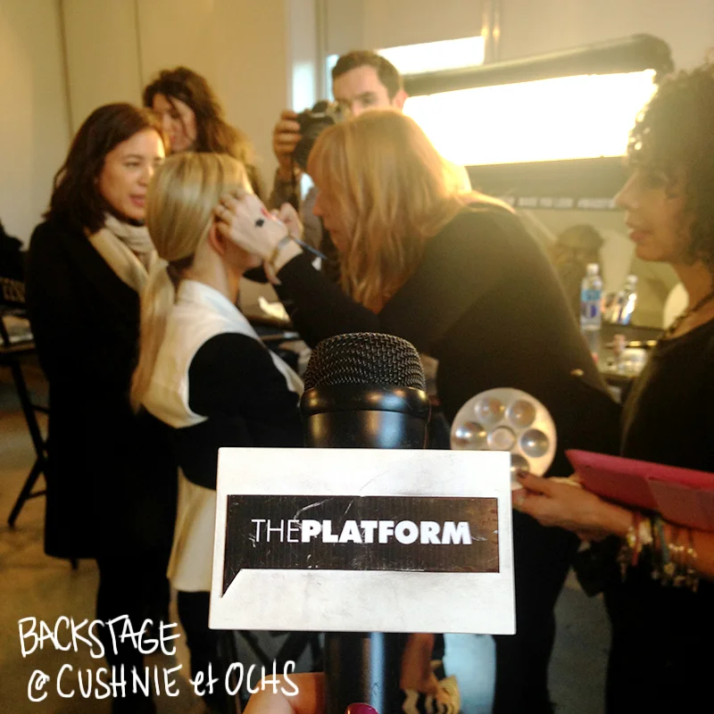 Backstage at Cushnie et Ochs
