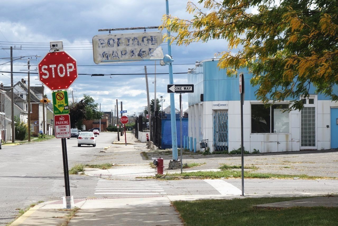 Portage Garage, Lumpkin at Pulaski Park, Hamtramck