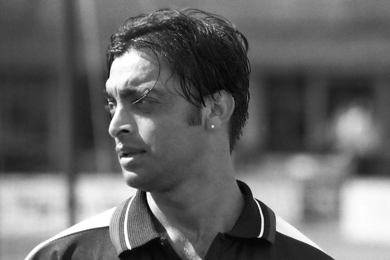 Shoaib Akhtar, practice session for a one-day tri-series, Lord’s, May 2001 