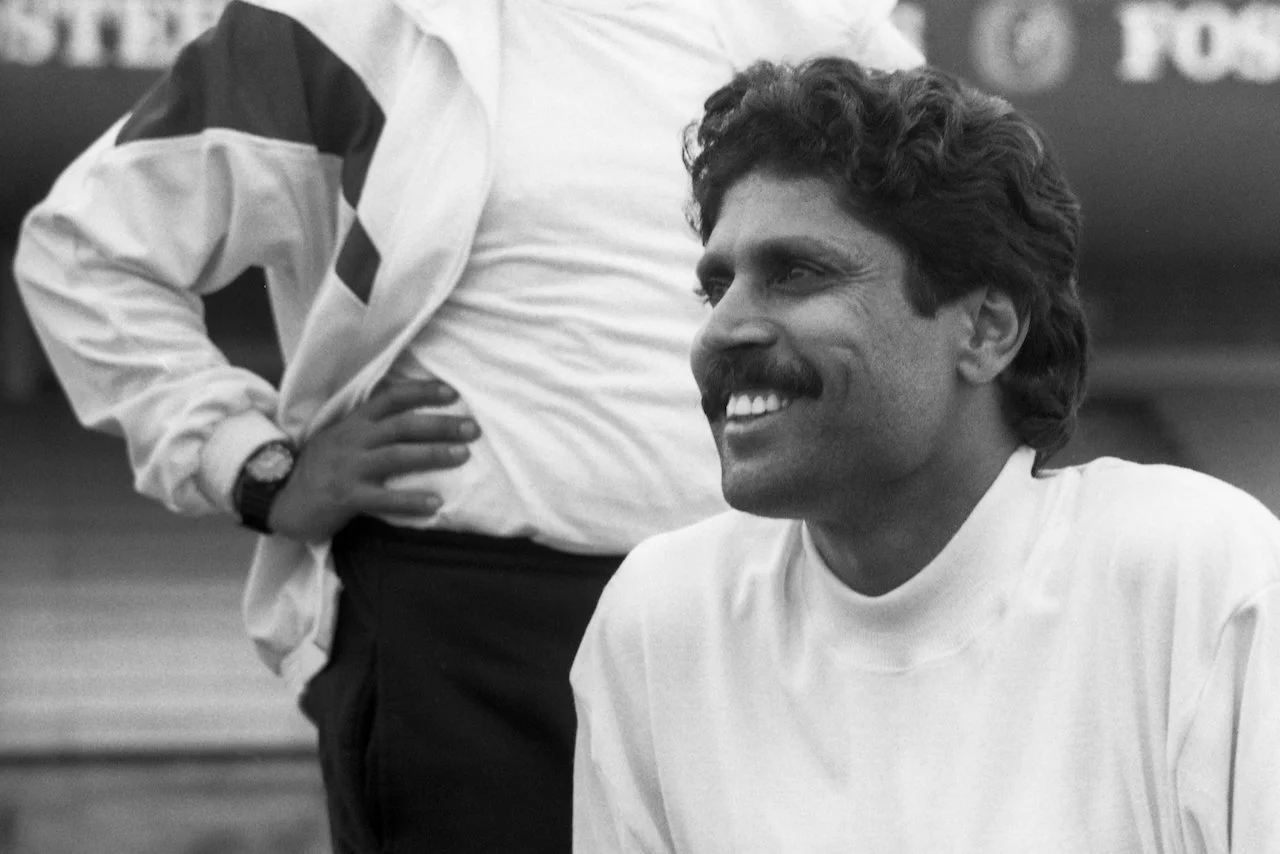 Kapil Dev, net session before the First Test, Brisbane, November 1991 