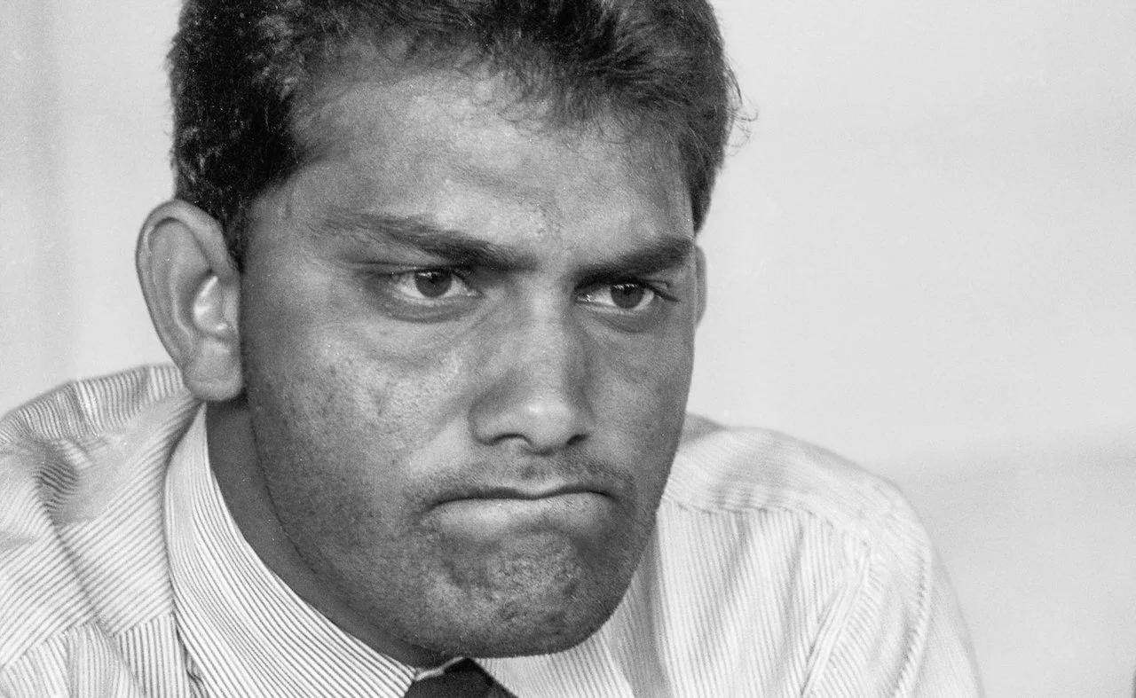 India captain Mohammad Azharuddin after his team lost the Fourth Test v Australia, Adelaide Oval, January 1992 