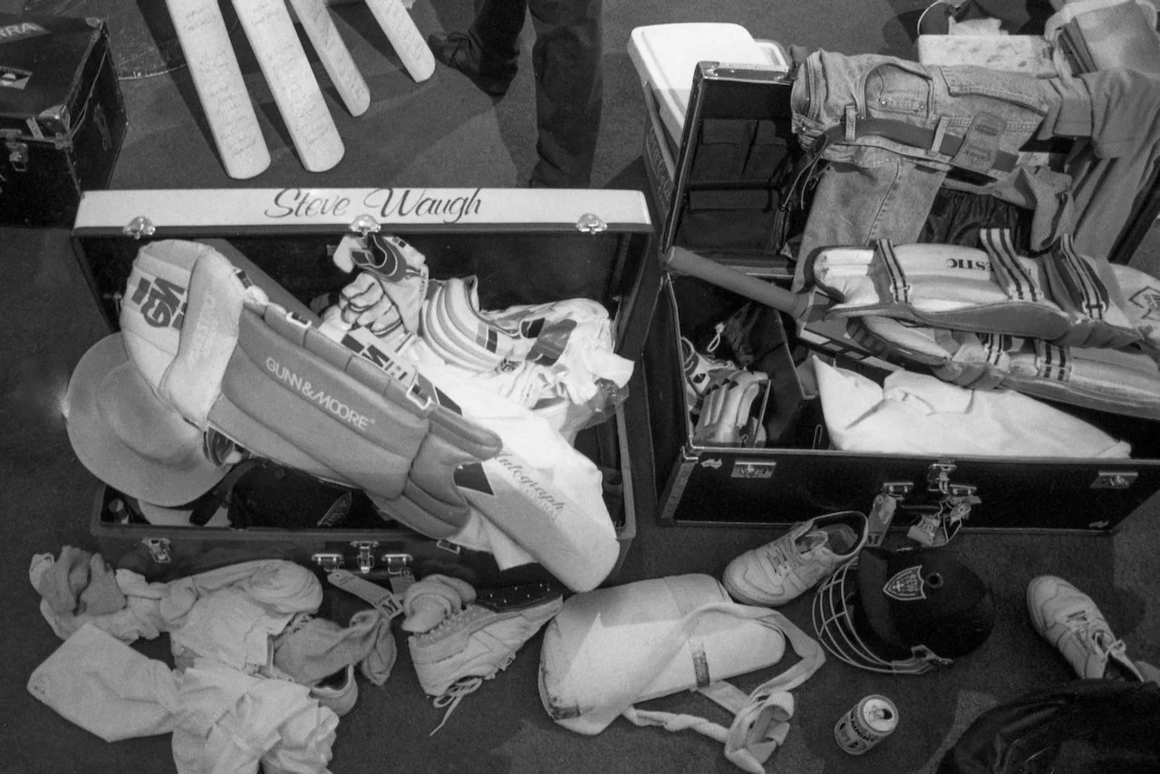 Steve Waugh’s kit, NSW V Australia, World Cup warm-up match, North Sydney Oval, February 1992 