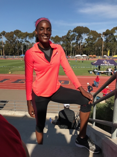 Amber Rosario after UCSD meet 4/22/17 Facebook.com/ambivurt