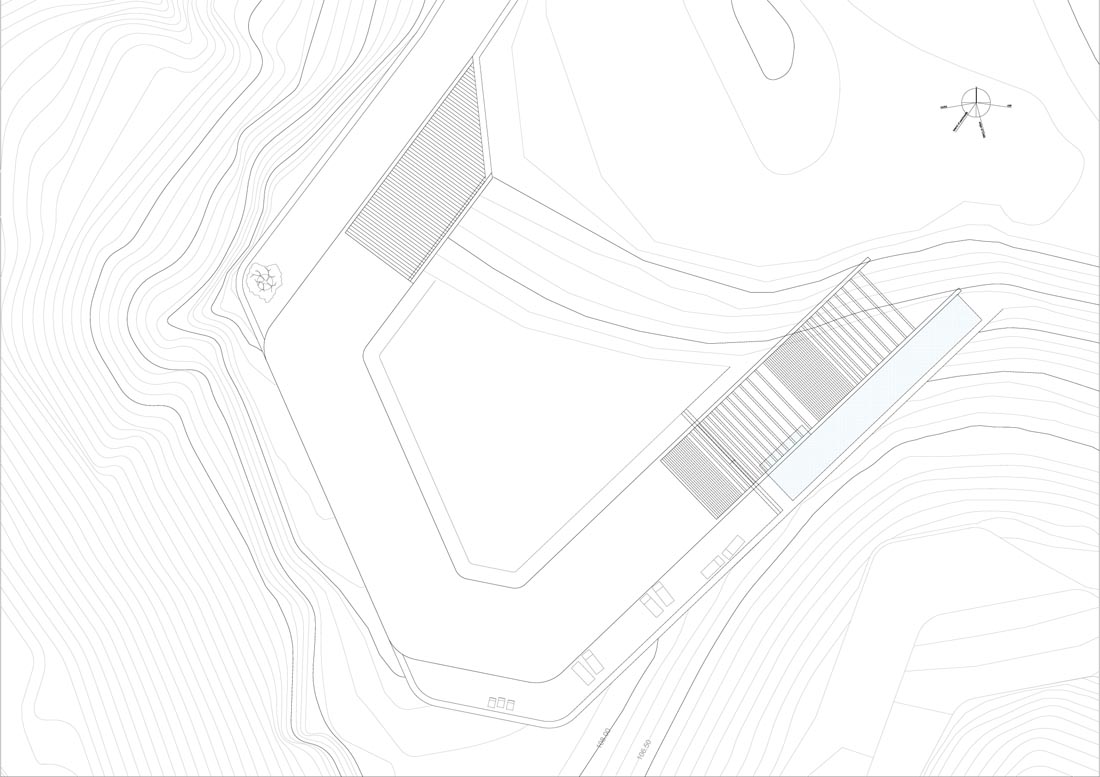 Main house - Roof plan