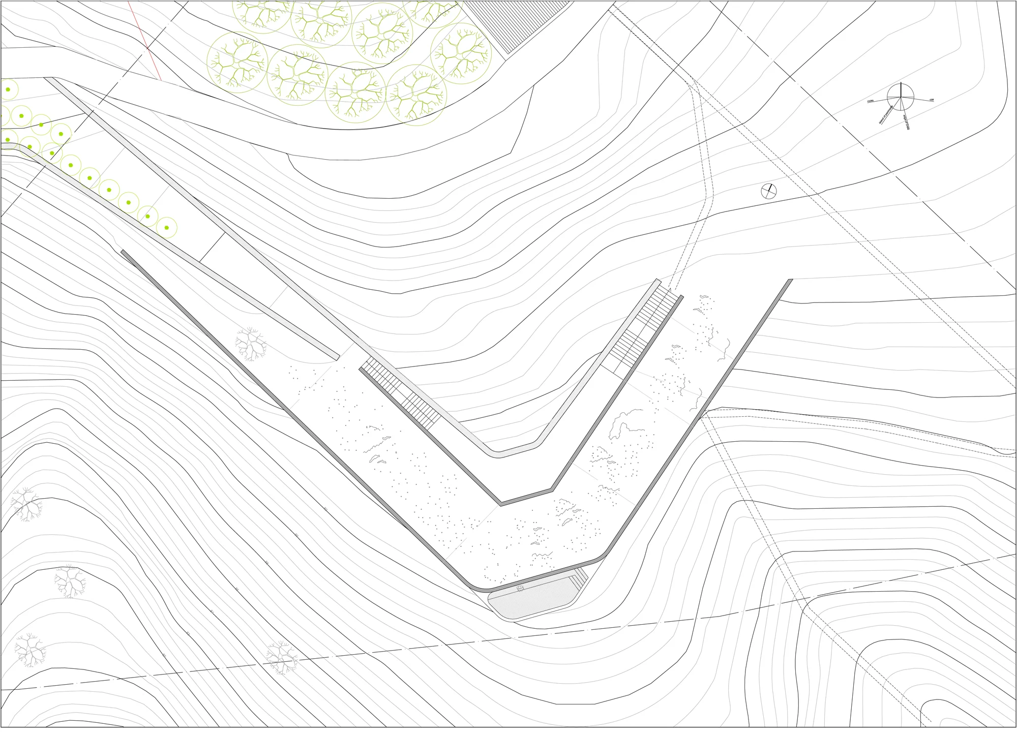 Guest house - Roof plan