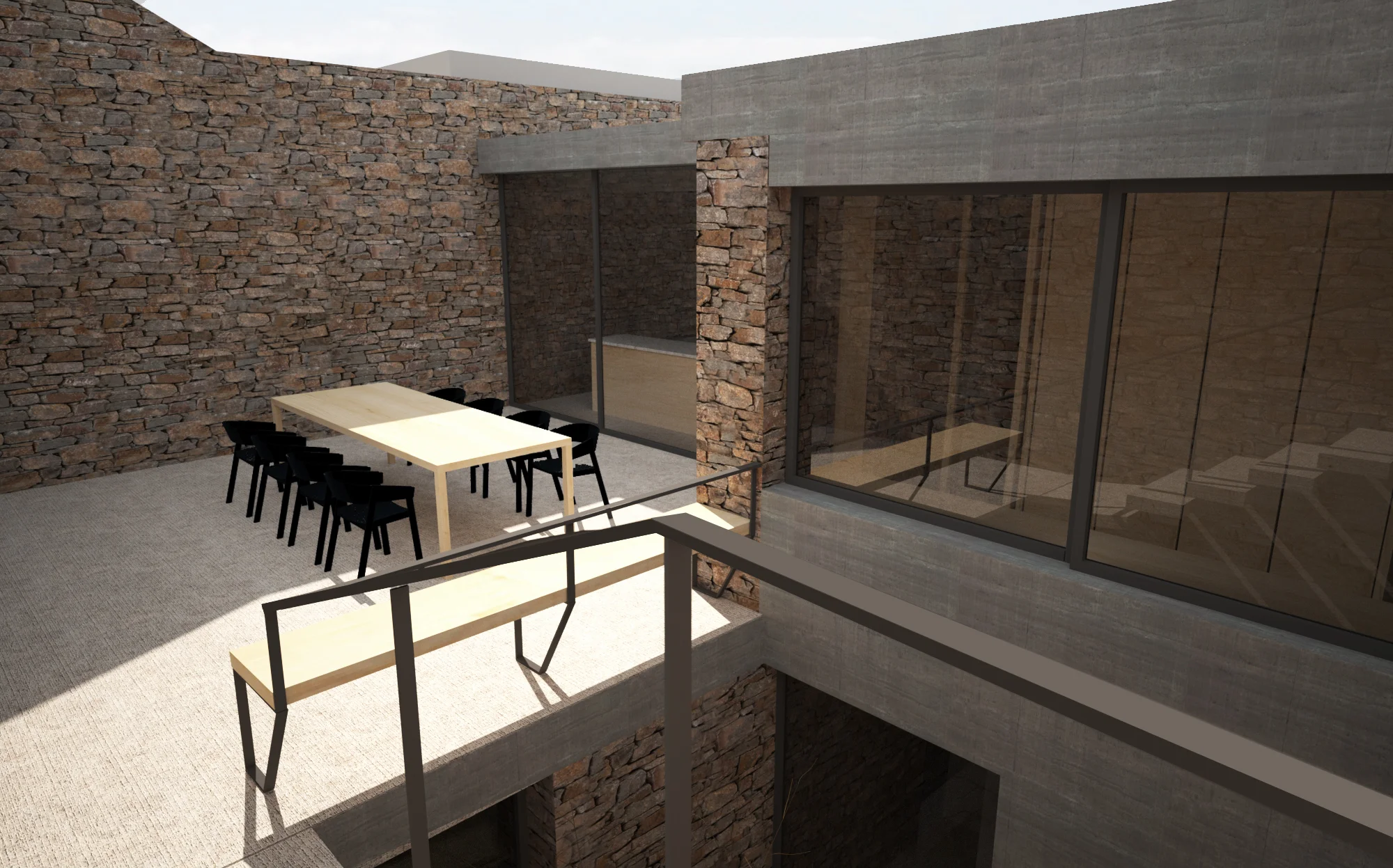 View from back entrance