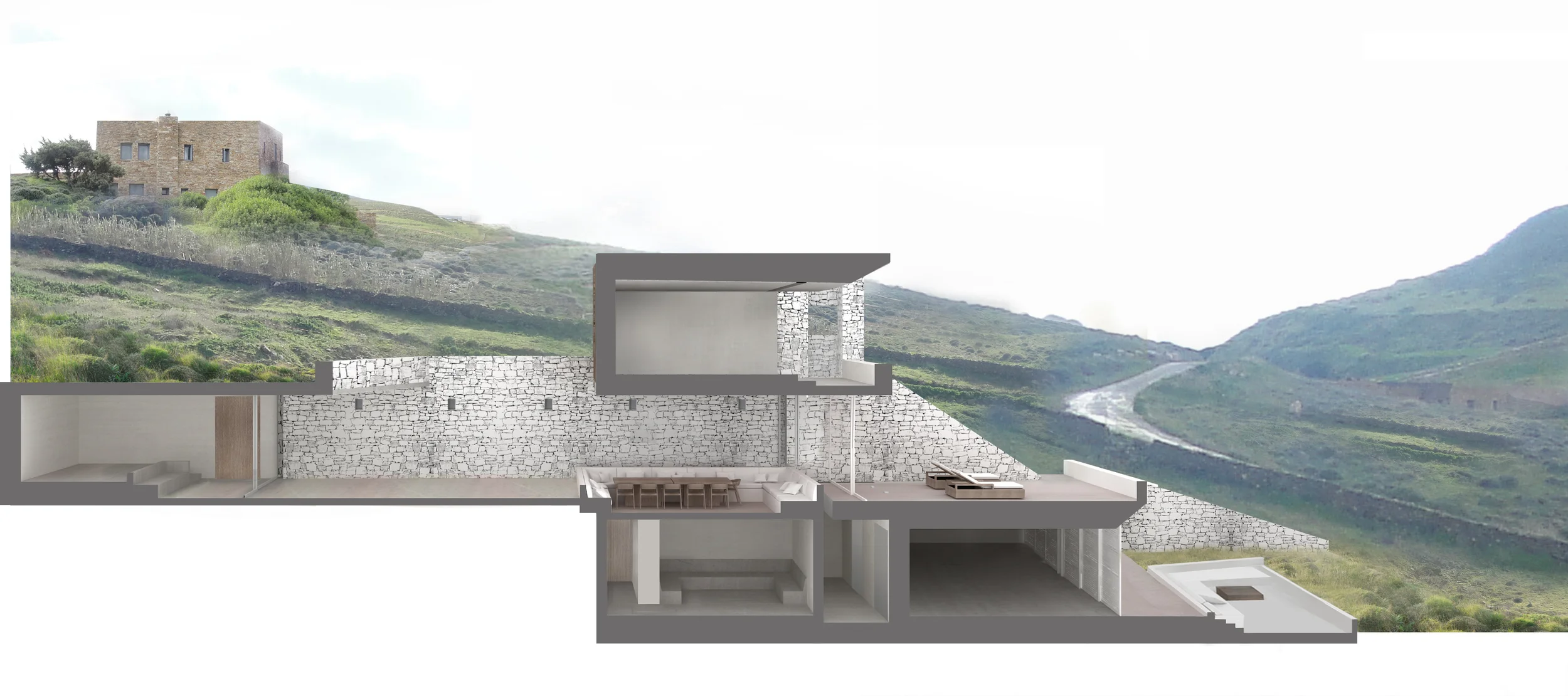 Exterior Lounge Seating Area - South Elevation